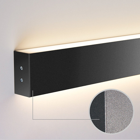 Бра Elektrostandard 78см 30W 6500K черная шагрень (101-100-40-78)