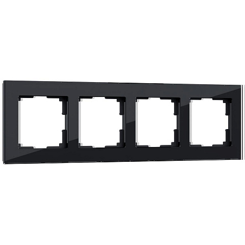 Рамка Werkel Favorit на 4 поста черный W0041108 4690389159954