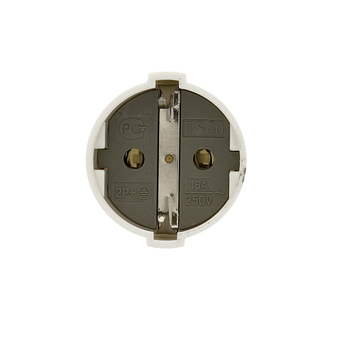 EKF PROxima Гнездо штепсельное с/з бел. 16А 250В