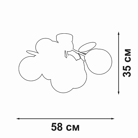 Накладная люстра Vitaluce V3038-8/5PL