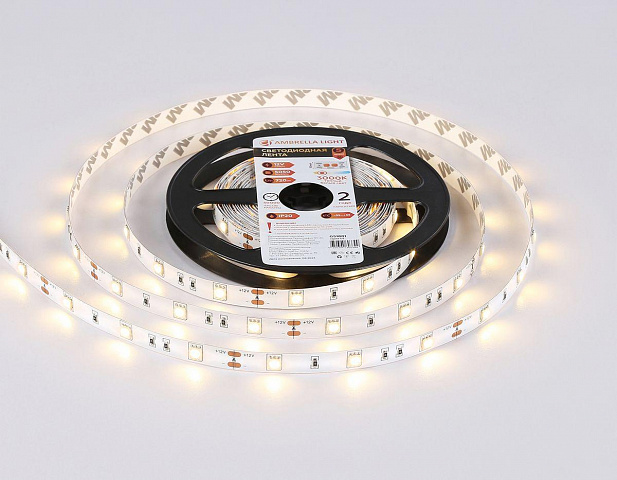 Светодиодная лента Ambrella Light 7,2W/m 30LED/m 5050SMD теплый белый 5M GS1801