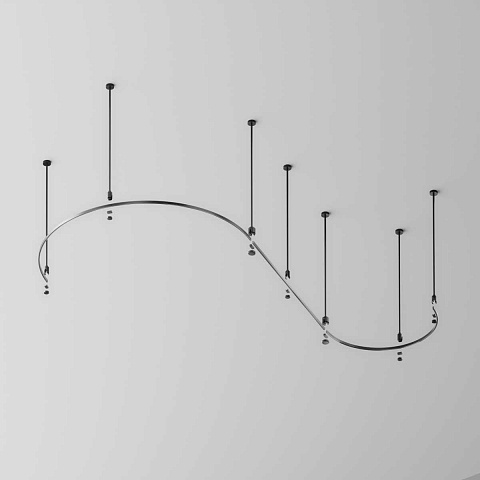 Шинопровод круглый из полукругов 1200мм Maytoni Technical FLARITY Busbar trunkings Flarity TRX154-2SR-D1200-B