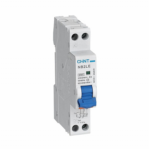 CHINT Диф. автомат NB2LE 1P+N 32A 30mA 1мод., х-ка С, электронный тип AС, 6kA