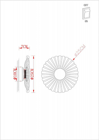 Бра ARTE Lamp A2097AP-12GO