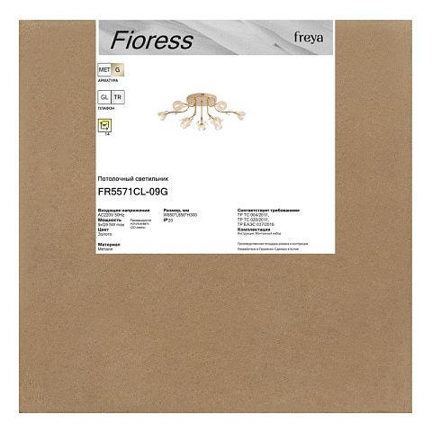 Накладная люстра Freya FR5571CL-09G