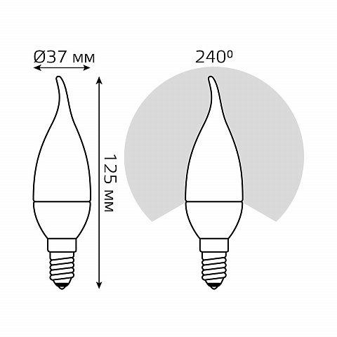 Светодиодная лампа Gauss 1034116