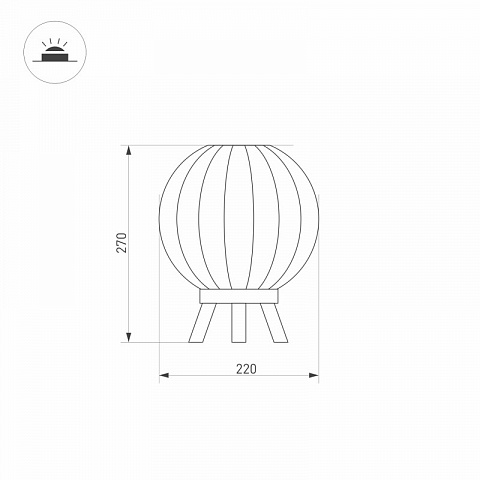 Уличный настольный светильник Arlight 029974