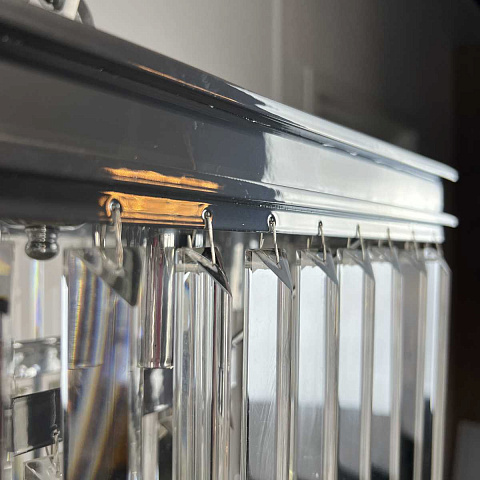 Подвесная люстра Imperium Loft Rh 1920S Odeon Clear Glass Fringe Chrome 228792-22