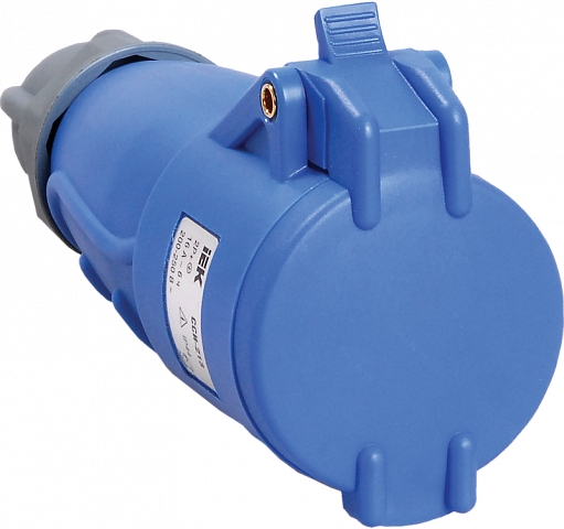 IEK Розетка переносная ССИ-213 16А-6ч/200-250В 2Р+РЕ IP44 MAGNUM