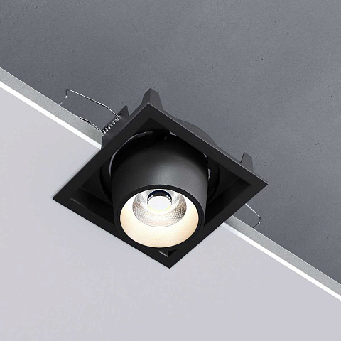 Встраиваемый светодиодный светильник Elektrostandard Conner 25087/LED 8W 4000K черный a063994