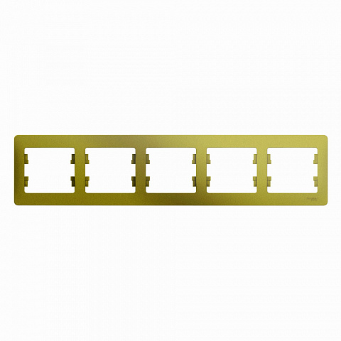 Systeme Electric Glossa Фисташковый Рамка 5-ая, горизонтальная