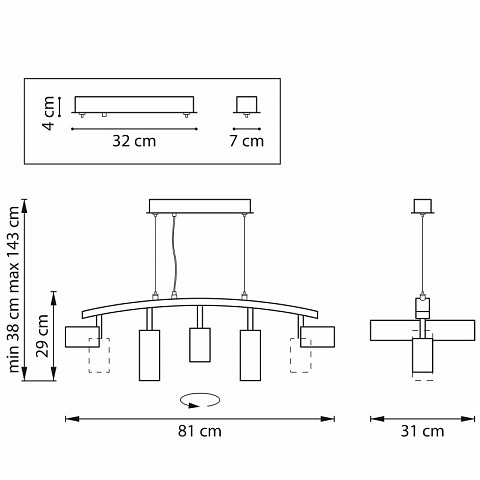 Подвесная люстра Lightstar LR735363872