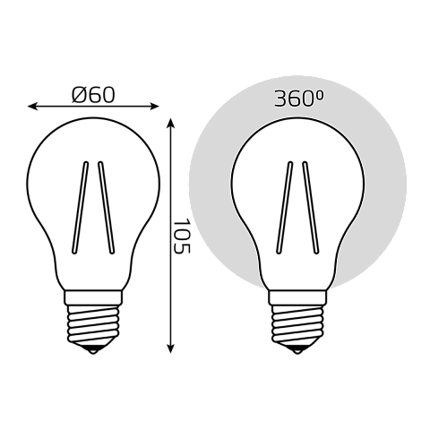 Светодиодная лампа Gauss 102802108