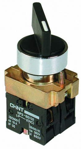 CHINT Переключатель NP2-BJ21, 2 положения с фиксацией, 1НО IP40