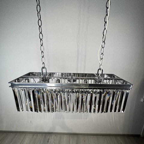 Подвесная люстра Imperium Loft Rh 1920S Odeon Clear Glass Fringe Chrome 228792-22