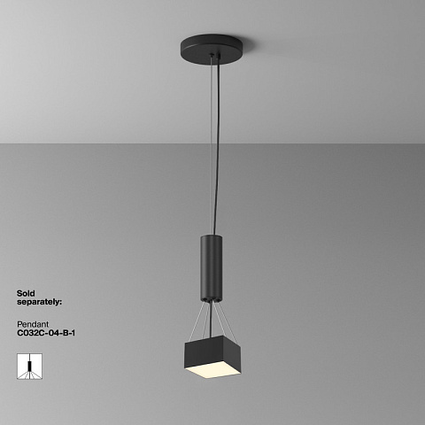 Накладной светильник Maytoni C032CL-12W3K-SQ-B