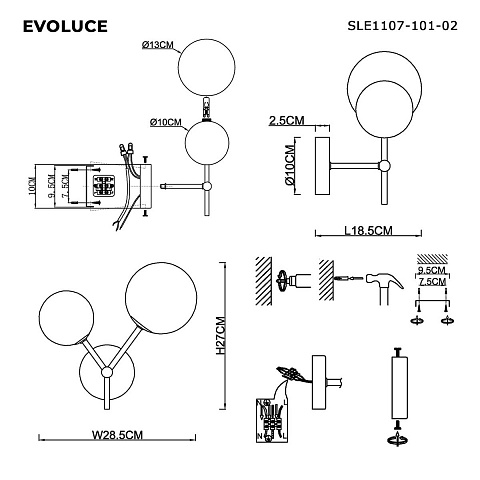 Бра Evoluce SLE1107-101-02