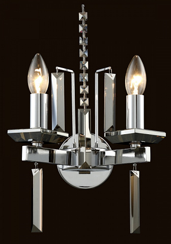 Бра Crystal Lux MARRON AP2 CHROME