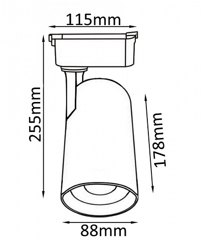 Светильник на шине Crystal Lux CLT 0.31 006 40W BL