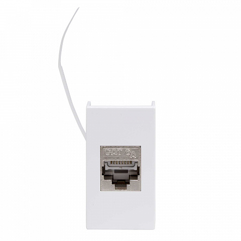 DKC Ком.роз. RJ45 кат.6A, 8P8C, Viva, белая, 1мод