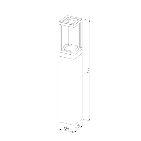 Садово-парковый светильник Elektrostandard 1529 Frame 3000K чёрный