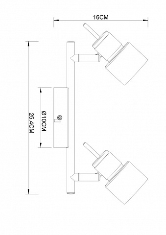 Спот ARTE Lamp A1906PL-2WH