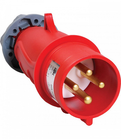 IEK Вилка переносная ССИ-024 32А-6ч/380-415В 3Р+РЕ IP44 MAGNUM