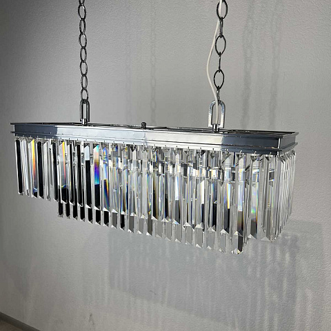 Подвесная люстра Imperium Loft Rh 1920S Odeon Clear Glass Fringe Chrome 228792-22