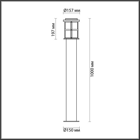 Садово-парковый светильник Odeon Light 4964/1F