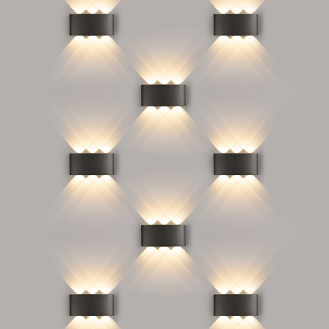 Светильник настенный Elektrostandard 1551 TECHNO LED TWINKY TRIO черный
