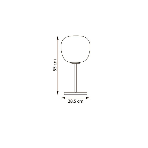 Настольная лампа диммируемая 1x12W(led) E27 белый Grazia Lightstar 608916