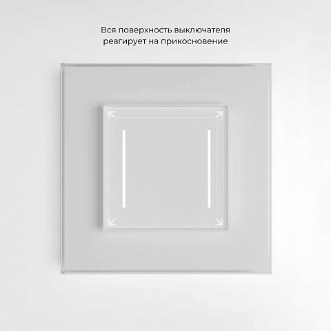 Выключатель Werkel сенсорный двухклавишный с подсветкой белый W4522001 4690389198021