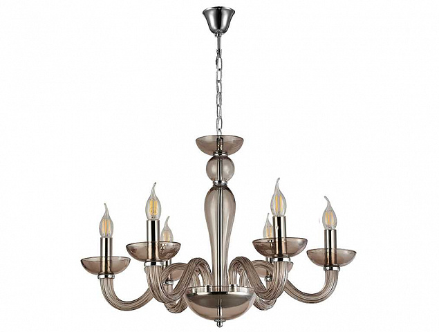 Подвесная люстра Newport 8646/C chrome coffee