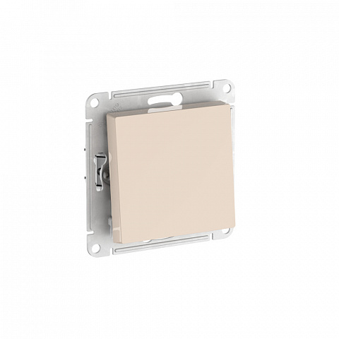 Systeme Electric AtlasDesign Бежевый Выключатель с самовозвратом, сх.1, 10АХ, мех., быстрозажим. клем.