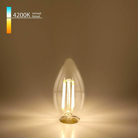 Лампа светодиодная филаментная Elektrostandard BLE1426 E14 9W 4200K прозрачная a050132
