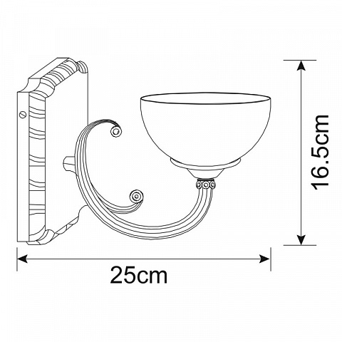 Бра ARTE Lamp A3777AP-1AB