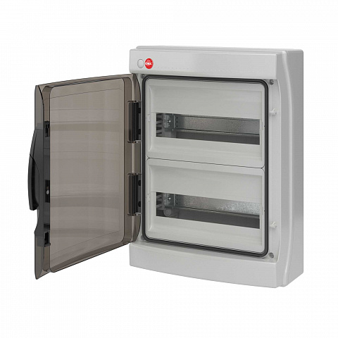 DKC Щиток настен. с дверцей, 24(2х12)  мод., IP 65