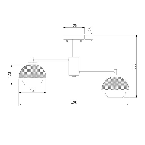 Потолочная люстра Eurosvet 70106/6 черный Smart