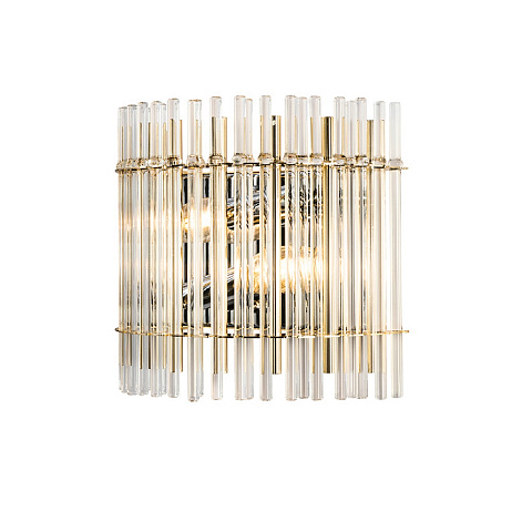 Бра Crystal Lux AURELIO AP2 GOLD+CHROME/TRANSPARENT