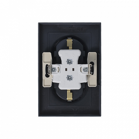 Systeme Electric AtlasDesign Грифель Розетка с/з двойная, 16А, в сборе