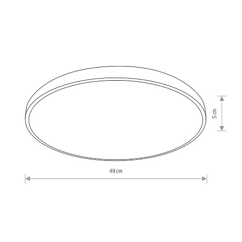 Потолочный cветильник Nowodvorski Agnes Round Led Pro Black 10974