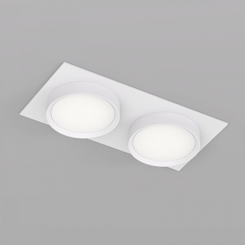 DK2092-WH Встраиваемый светильник FLAT, IP 20, до 15 Вт, GX53, LED, белый, алюминий