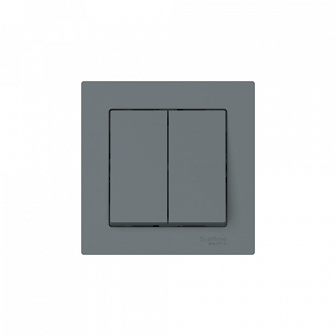 Systeme Electric AtlasDesign Грифель Выключатель 2-клавишный, сх.5, 10АХ, в сборе, быстрозажим. клем.