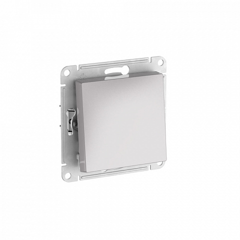 Systeme Electric AtlasDesign Aqua Алюминий Переключатель 1-клавишный IP44,сх.6, 10АХ,мех., быстрозажим. клем.
