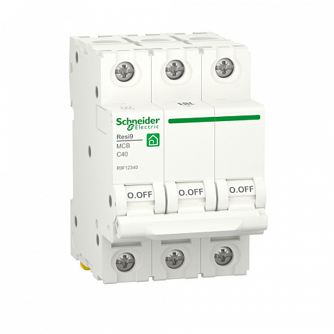 Schneider Electric RESI9 Автоматический выключатель (АВ) С 40А 3P 6000A