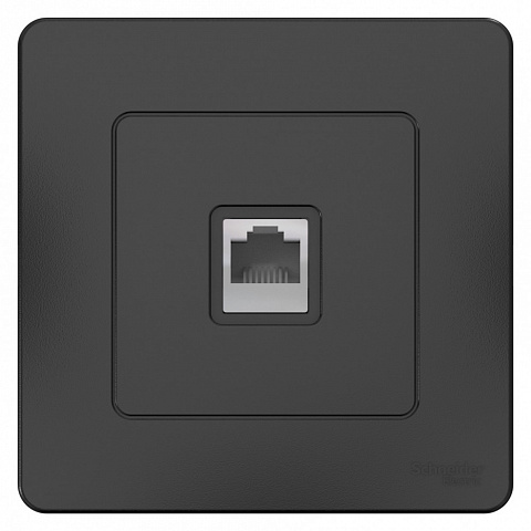 Systeme Electric Blanca внутр Антрацит Розетка компьютерная RJ45