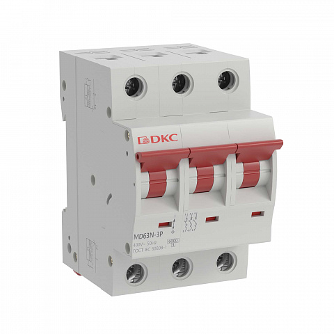 DKC YON max Автоматический выключатель модульный MD63N 3P 25A C 6kA
