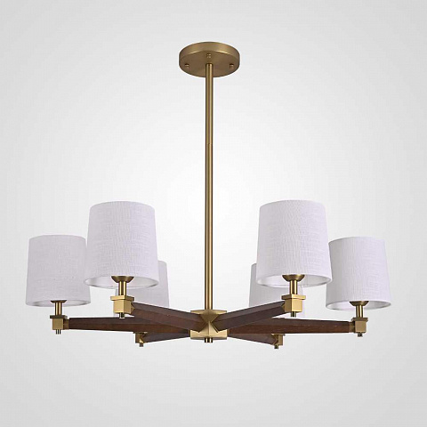 Подвесная люстра Imperium Loft Jorgenson D85 White/Dark Wood 203574-26