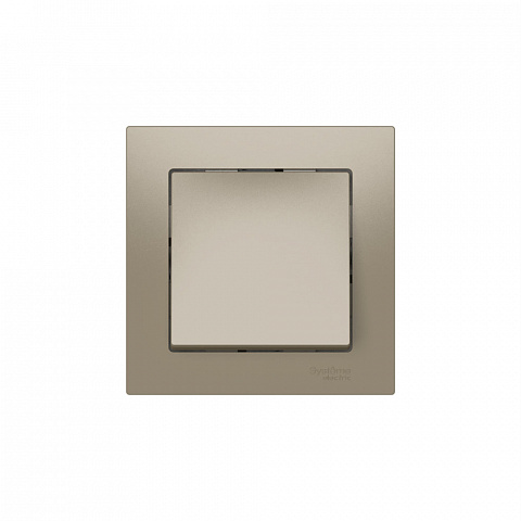 Systeme Electric AtlasDesign Шампань Выключатель 1-клавишный, сх.1, 10АХ, в сборе, быстрозажим. клем.