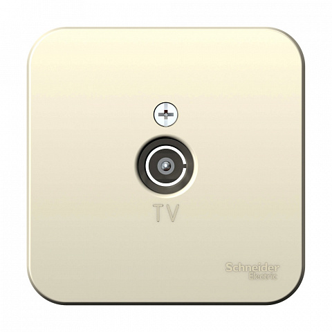Systeme Electric Blanca наруж Молочная Розетка TV, изолир. пластина